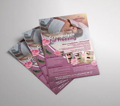 Tweezers Beauty — Flyer design by Coventry Graphic Designer