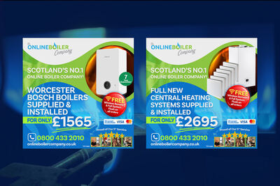 Worcester Bosch Boilers, Social Media Design by Coventry Graphic Designer