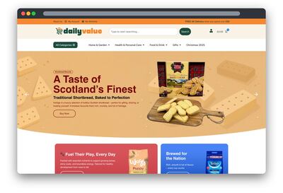 Daily Value — Website design by Coventry Graphic Designer