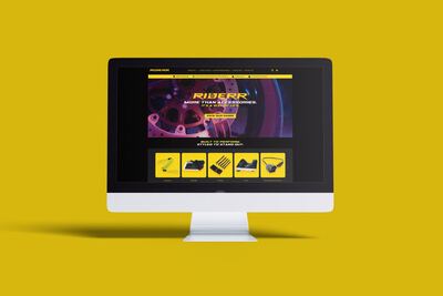 Riderr — Website design by Coventry Graphic Designer