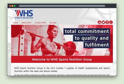 WHS Supplements, Website Design by Coventry Graphic Designer