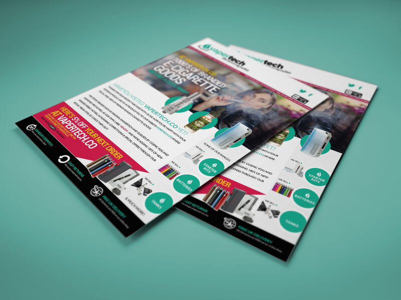 Vapertech — Flyer design by Coventry Graphic Designer