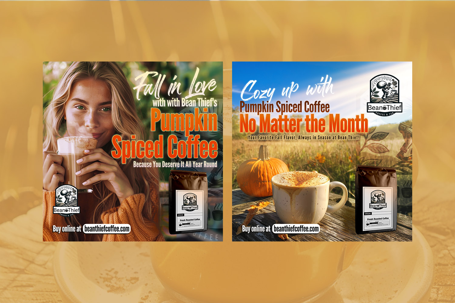 BeanThief Social Media Designs