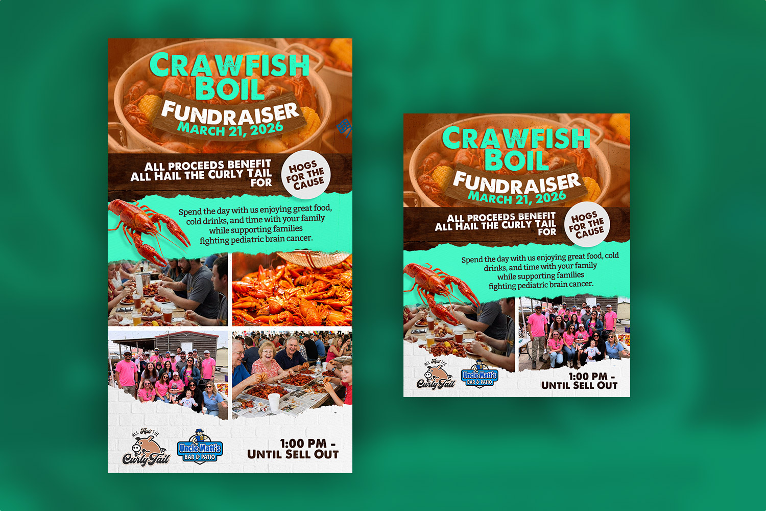 Crawfish Boil Fundraiser Social Media Advert